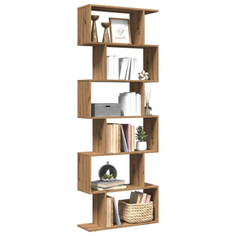 vidaXL Kamerscherm / boekenkast 6-laags 70x24x193 cm hout artisanaal