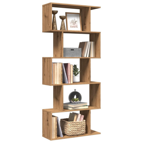 vidaXL Kamerscherm / boekenkast 5-laags 70x24x161 cm hout artisanaal