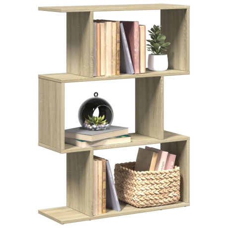vidaXL Kamerscherm / boekenkast 3-laags 70x24x97 cm hout sonoma eiken