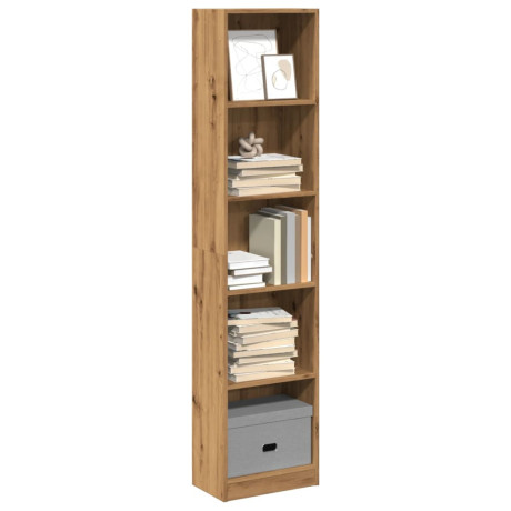 vidaXL Boekenkast Artisian Oak 40x24x176 cm bewerkt hout