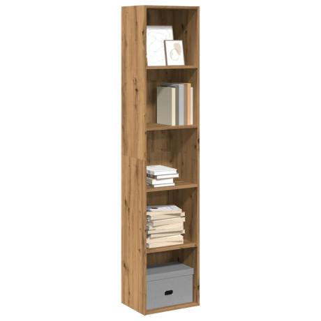 vidaXL Boekenkast 40x30x189 cm bewerkt hout artisanaal eikenkleurig