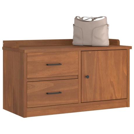 vidaXL Gangbankje SANDNES 87x40x50 cm massief grenenhout