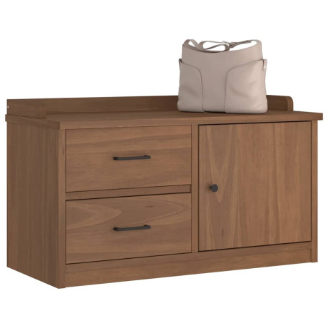 vidaXL Gangbankje SANDNES 87x40x50 cm massief grenenhout
