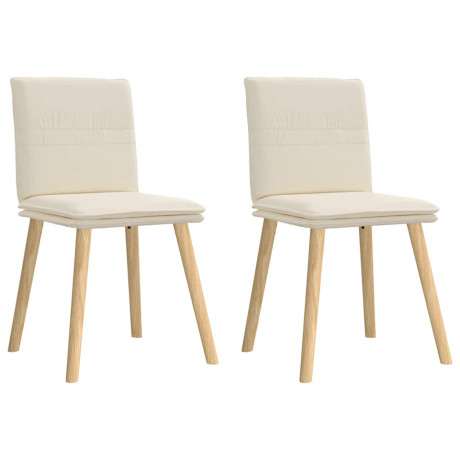 vidaXL Eetkamerstoelen 2 st linnen