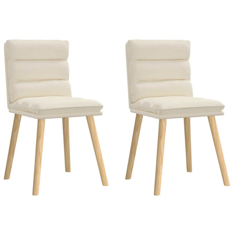 vidaXL Eetkamerstoelen 2 st linnen