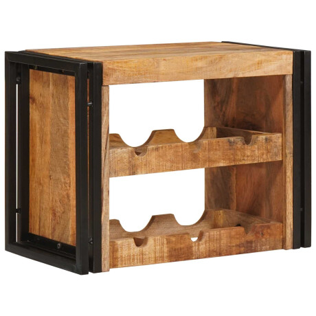 vidaXL Wijnrek Bruin 60 x 45 x 33 cm Massief Ruw Mango Hout