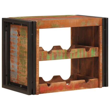 vidaXL Wijnrek Bruin 60 x 45 x 33 cm Massief gerecycled hout
