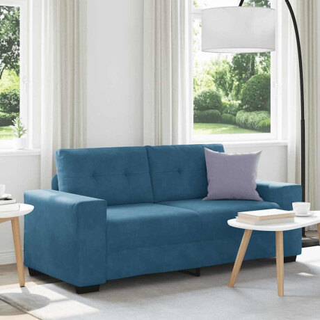 vidaXL Loveseat Sofa Blauw 140 cm Fluweel