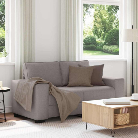 vidaXL 2-zitsbank Taupe 120 cm Stof