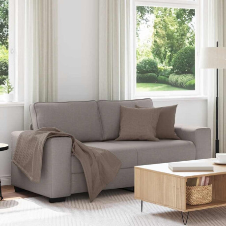 vidaXL 2-zitsbank Taupe 140 cm Stof