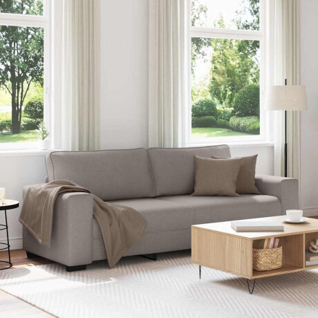 vidaXL 3-zitsbank Taupe 180 cm Stof