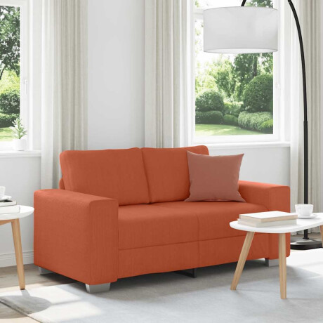 vidaXL Loveseat Sofa Rood Oranje 120 cm Corduroy Stof