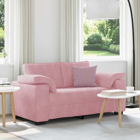 vidaXL Loveseat Sofa Roze 120 cm Fluweel
