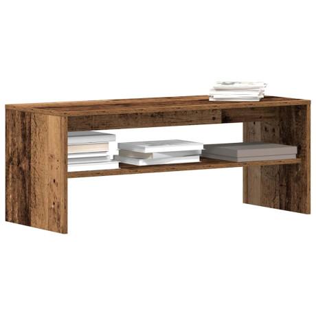 vidaXL Tv-meubel 100x40x40 cm bewerkt hout oud houtkleurig
