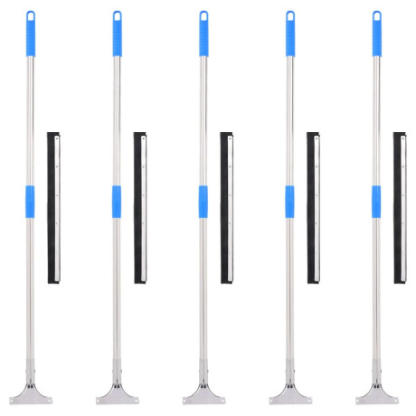 vidaXL Vloertrekkers 5 st 45,5x119,5 cm staal en rubber