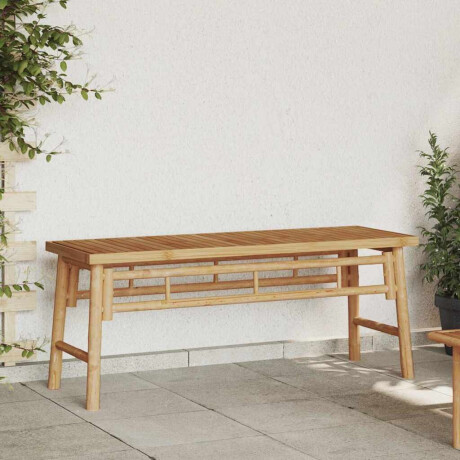 vidaXL Bank Bruin 110 x 38 x 45 cm Bamboe