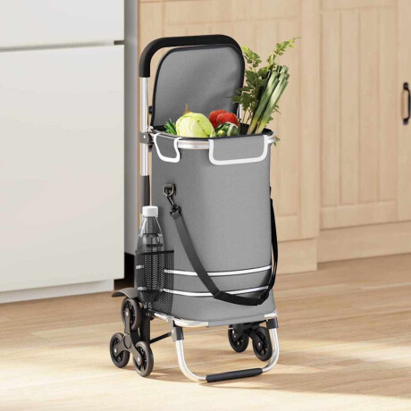 vidaXL Winkel trolley Grijs 47 x 39 x 100,5 cm Oxford stof