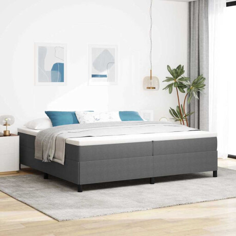 vidaXL Bedframe Lichtgrijs 200 x 200 cm Katoenen stof