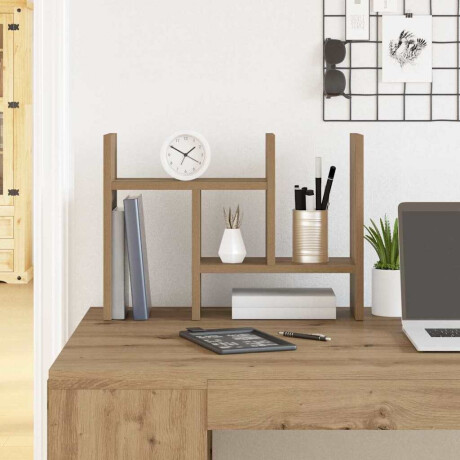vidaXL Bureau Organizer Artisan Eiken 50 x 15,5 x 35,5 cm Bewerkt hout