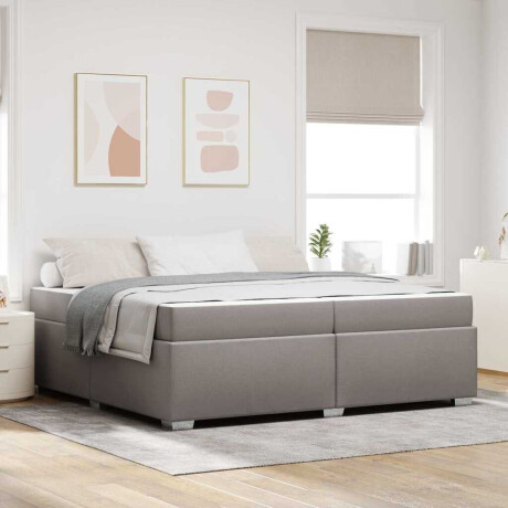 vidaXL Bedframe Taupe 200 x 200 cm Stof