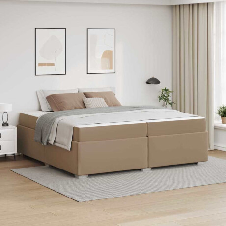vidaXL Bedframe Cappuccino 200 x 200 cm Kunstleer
