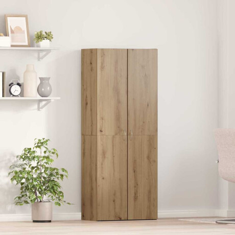 vidaXL Kantoorkast Artisan Eiken 60 x 32 x 152,5 cm Bewerkt hout