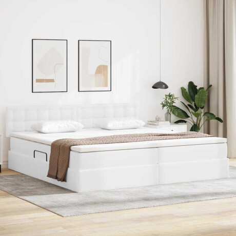 vidaXL Bed met LED -striplichten Lichtgrijs 200 x 200 cm PVC