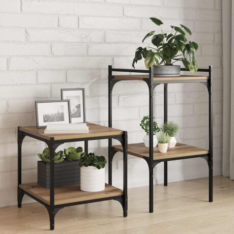 vidaXL Boekenplank Bord 4 pcs Bruin 40 x 40 x 1,5 cm Bewerkt hout