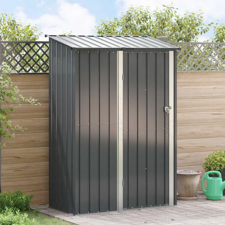 vidaXL Tuinhuisjes Antraciet 140,5 x 74 x 200 cm Metaal