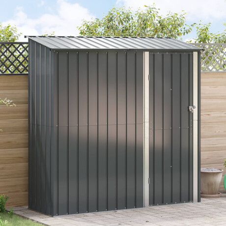 vidaXL Tuinhuisjes Antraciet 203,5 x 73 x 200 cm Metaal