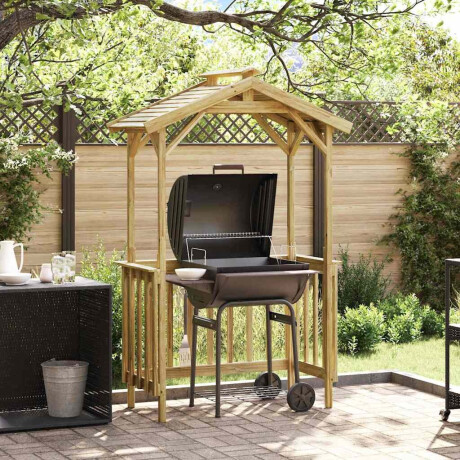 vidaXL Barbecue-overkapping Geïmpregneerd grenenhout