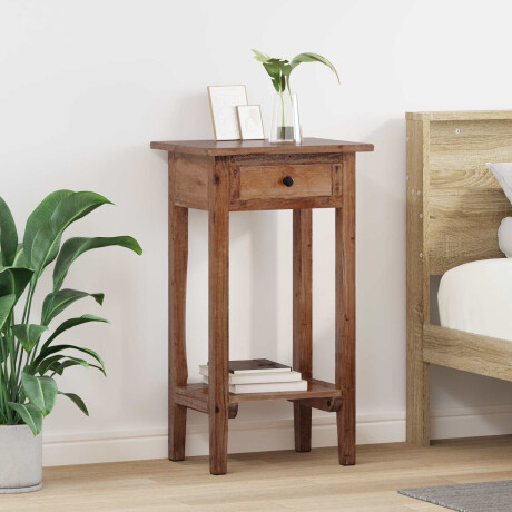 vidaXL Plantenstandaard met lade Bruin 34 x 25 x 52 cm Mahoniehout