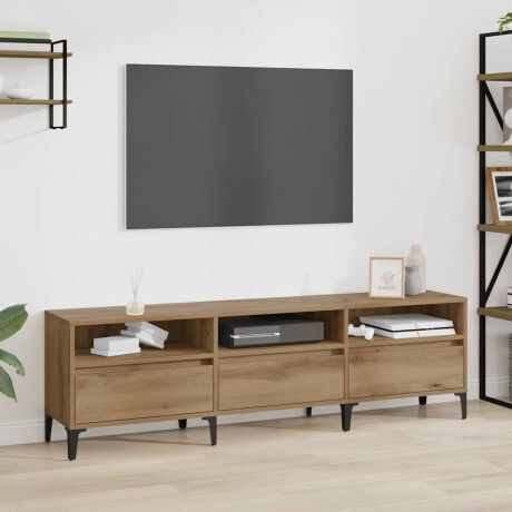 vidaXL TV-kast Artisan Eiken 150 x 30 x 45 cm Gemonteerd hout en ijzer