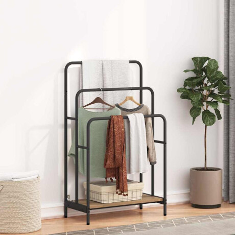 vidaXL Kledingrek Artisan Eiken 60 x 30 x 100,5 cm Bewerkt hout