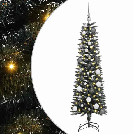 vidaXL Kunstkerstboom with Decorative String Lights Groen 150 cm PVC