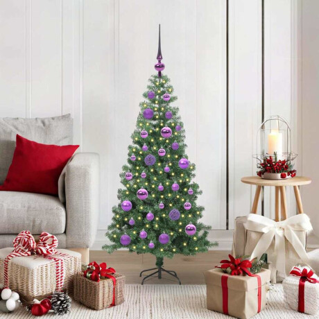 vidaXL Kerstboom met 150 LED met standaard Groen 120 cm PVC