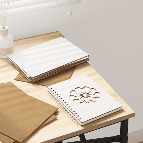 vidaXL Decorpanelen 150 pcs Wit 21 x 30 x 0,27 cm Bewerkt hout