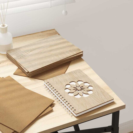 vidaXL Decorpanelen 12 pcs Sonoma Eiken 21 x 30 x 0,27 cm Bewerkt hout