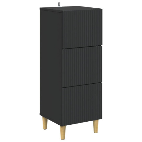 vidaXL Ladenkast Zwart 33 x 34,5 x 90 cm Bewerkt hout