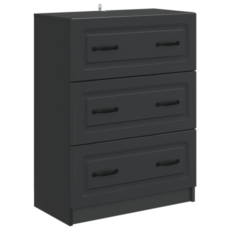 vidaXL Ladenkast Zwart 66 x 34,5 x 87 cm Bewerkt hout