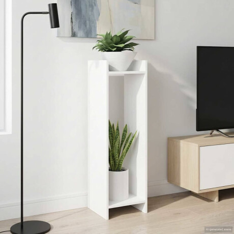 vidaXL Plantenstandaard Wit 30 x 30 x 100 cm Geconstrueerd hout