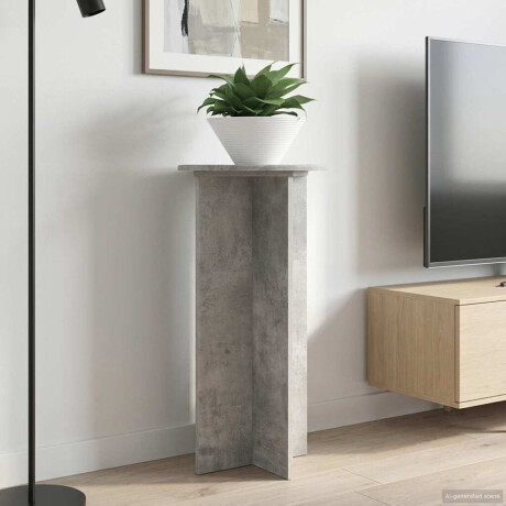 vidaXL Plantenstandaard 2 pcs Betongrijs 40 x 40 x 80 cm Bewerkt hout