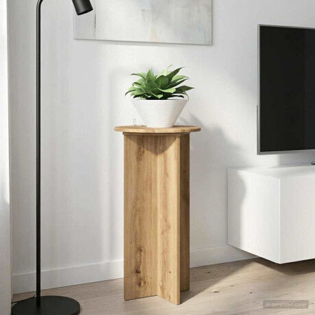 vidaXL Plantenstandaard 2 pcs Artisanaal eiken 40 x 40 x 80 cm