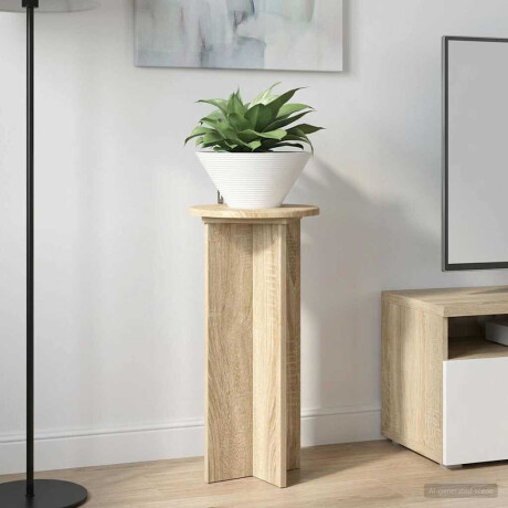 vidaXL Plantenstandaard 2 pcs Sonoma Eiken 29,5 x 29,5 x 60 cm