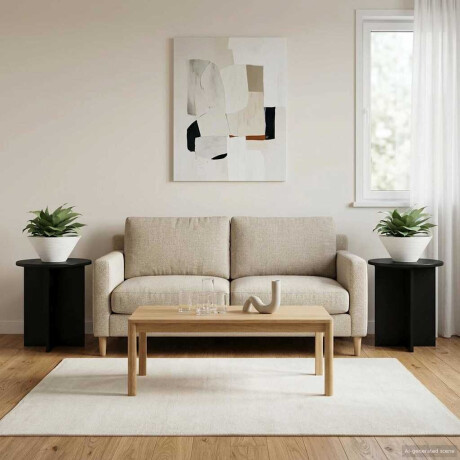 vidaXL Plantenstandaard 2 pcs Zwart 40 x 40 x 40 cm Bewerkt hout