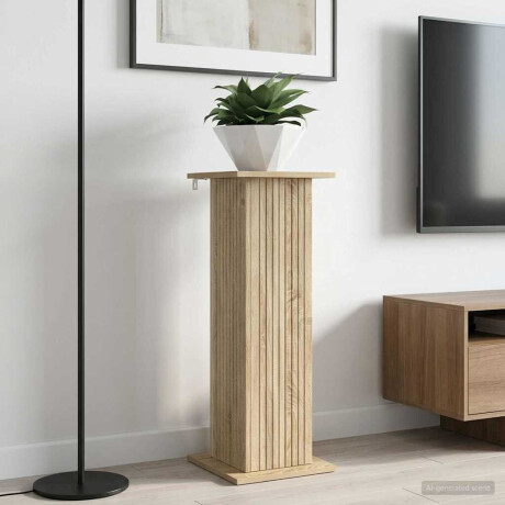 vidaXL Plantenstandaard Sonoma Eiken 30,5 x 30 x 80,5 cm Bewerkt hout