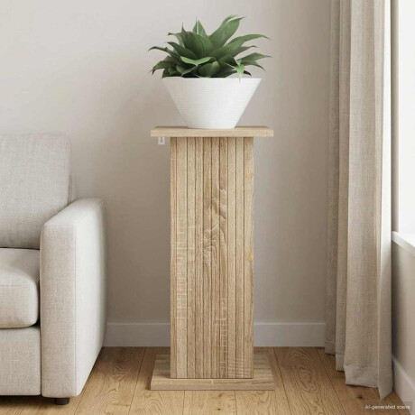 vidaXL Plantenstandaard Sonoma Eiken 30,5 x 30 x 60,5 cm Bewerkt hout