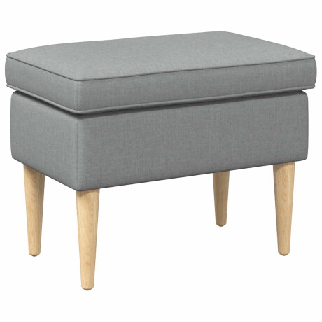 vidaXL Voetenbank Lichtgrijs 55 x 35 x 41 cm Polyester