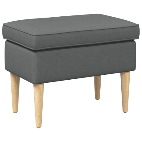 vidaXL Voetenbank Donkergrijs 55 x 35 x 41 cm Polyester