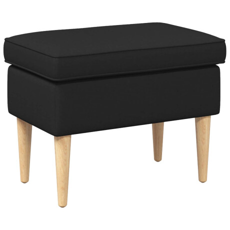 vidaXL Voetenbank Zwart 55 x 35 x 41 cm Polyester